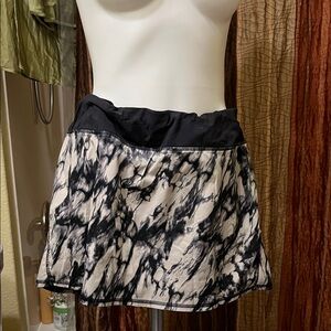 Black & White Marble Print Skirt